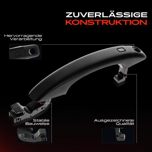 1x Türgriff Vorne Links außen für Audi A4 Allroad Avant A5 Cabriolet Sportback Q3 Q5 2007-2018 Bild 1x Türgriff Vorne Links außen für Audi A4 Allroad Avant A5 Cabriolet Sportback Q3 Q5 2007-2018