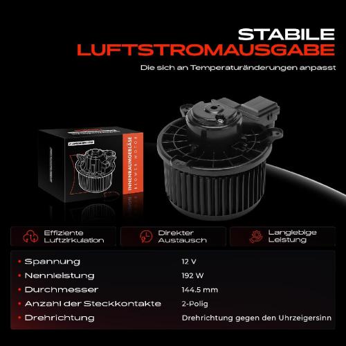 1x Gebläsemotor Innenraumgebläse für Mitsubishi Outlander III 2.0L-3.0L 2017-2019 Bild 1x Gebläsemotor Innenraumgebläse für Mitsubishi Outlander III 2.0L-3.0L 2017-2019