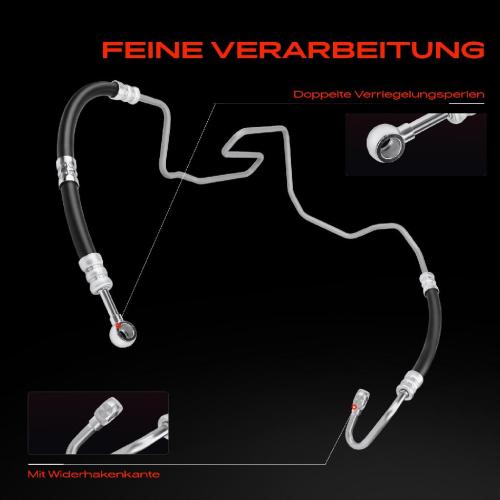 1x Servolenkung Schlauch für VW Golf Bora Audi A3 8L1 Seat Toledo II Leon Skoda Bild 1x Servolenkung Schlauch für VW Golf Bora Audi A3 8L1 Seat Toledo II Leon Skoda