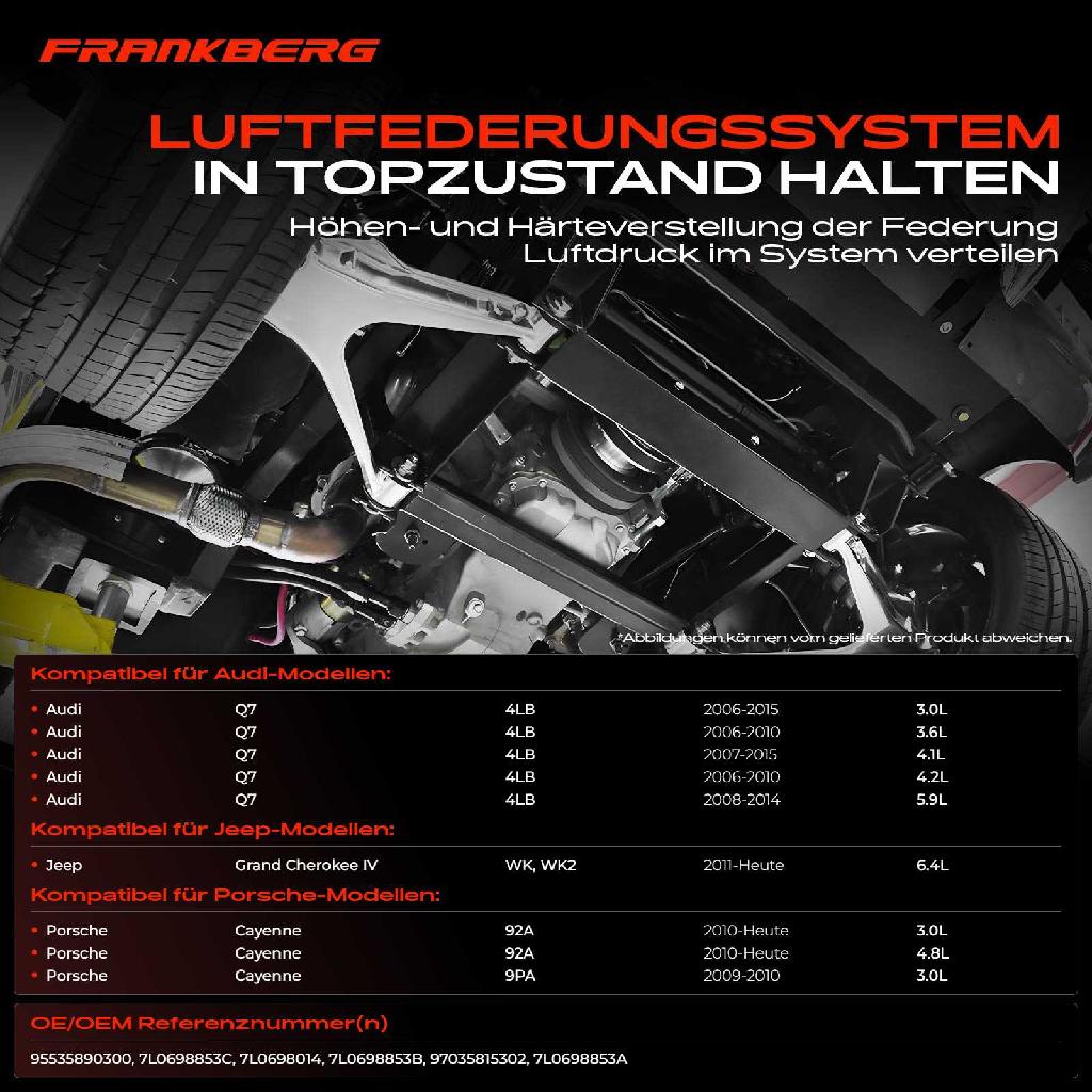 1x Luftfederung Ventilblock für VW Touareg Audi Q7 Porsche Cayenne