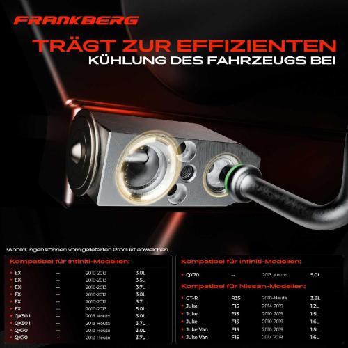 1x Expansionsventil Klimaanlage für Nissan Qashqai I Qashqai II X-Trail Juke Bild 1x Expansionsventil Klimaanlage für Nissan Qashqai I Qashqai II X-Trail Juke