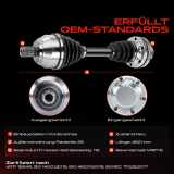 1x Antriebswelle Vorderachse für VW Amarok 2.0L-3.0L Bj ab 2010