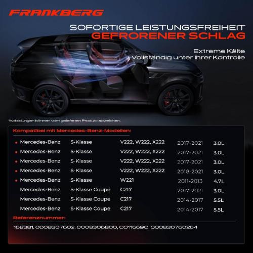 Frankberg 1x Klimakompressor für Mercedes-Benz S-Klasse W221 V222 W222 X222 C217 2014-2021 Bild Frankberg 1x Klimakompressor für Mercedes-Benz S-Klasse W221 V222 W222 X222 C217 2014-2021