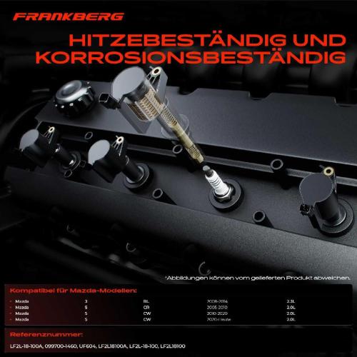 4x Zündmodul Zündspule für Mazda 3 BL 5 CR CW 2.3L 2.0L Bj ab 2005 Bild 4x Zündmodul Zündspule für Mazda 3 BL 5 CR CW 2.3L 2.0L Bj ab 2005