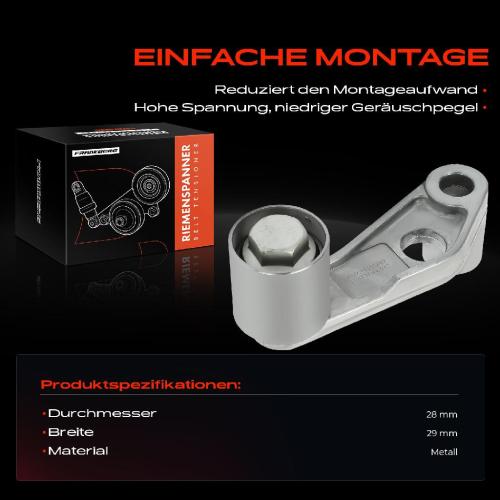 1x Spannrolle Riemenspanner für VW Golf 1J Polo 6N Audi A2 Seat Leon Bild 1x Spannrolle Riemenspanner für VW Golf 1J Polo 6N Audi A2 Seat Leon