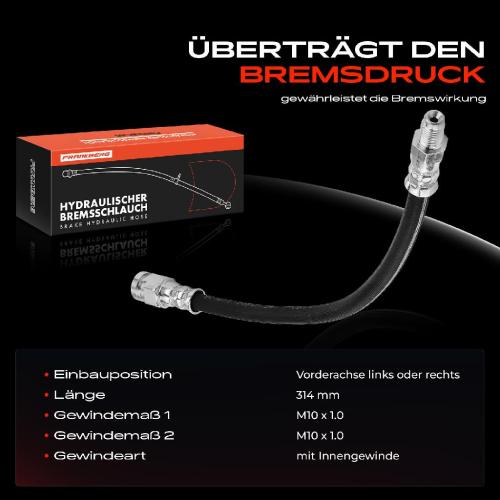 Frankberg 1x Bremsschlauch Bremsschläuche Vorderachse Links oder Rechts für Smart Fortwo Fiat Ducato Citroën Bild Frankberg 1x Bremsschlauch Bremsschläuche Vorderachse Links oder Rechts für Smart Fortwo Fiat Ducato Citroën