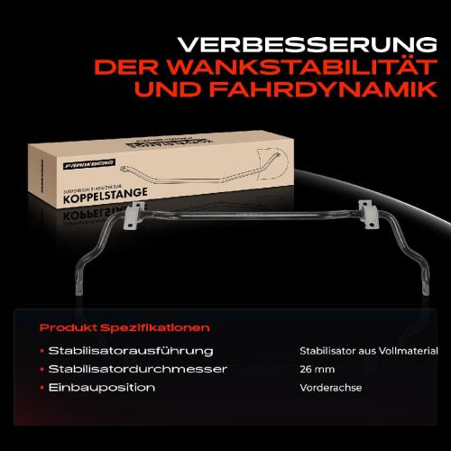 1x Stabilisator Vorne für Mercedes-Benz Vito Kasten Mixto Tourer W447 Bild 1x Stabilisator Vorne für Mercedes-Benz Vito Kasten Mixto Tourer W447
