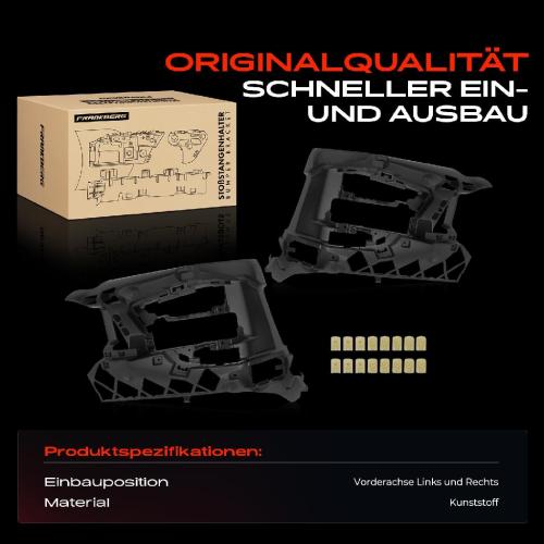 2x Stoßfänger Halter Vorne für BMW G20 G28 G80 318d 330E 330i G21 G81 Bild 2x Stoßfänger Halter Vorne für BMW G20 G28 G80 318d 330E 330i G21 G81