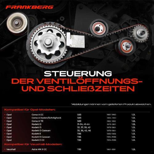 1x Zahnriemensatz Zahnriemen Wasserpumpe für Opel Corsa A CC S83 Kadett D Vauxhall Bild 1x Zahnriemensatz Zahnriemen Wasserpumpe für Opel Corsa A CC S83 Kadett D Vauxhall