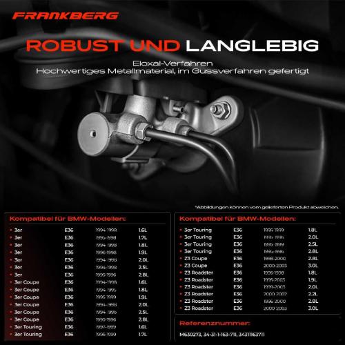 1x Hauptbremszylinder Bremszylinder für BMW 3er Z3 E36 316i 318is 325tds 323 Ti Bild 1x Hauptbremszylinder Bremszylinder für BMW 3er Z3 E36 316i 318is 325tds 323 Ti