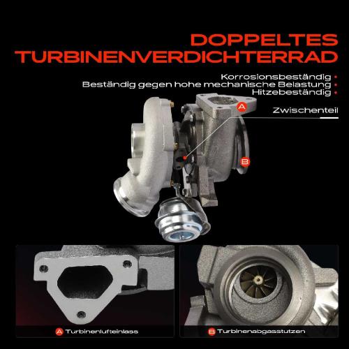 Frankberg 1x Abgasturbolader für Mercedes-Benz Sprinter 2-T Bus B901 B902 B903 B904 Nissan NP300 Navara D40 NP300 Bild Frankberg 1x Abgasturbolader für Mercedes-Benz Sprinter 2-T Bus B901 B902 B903 B904 Nissan NP300 Navara D40 NP300