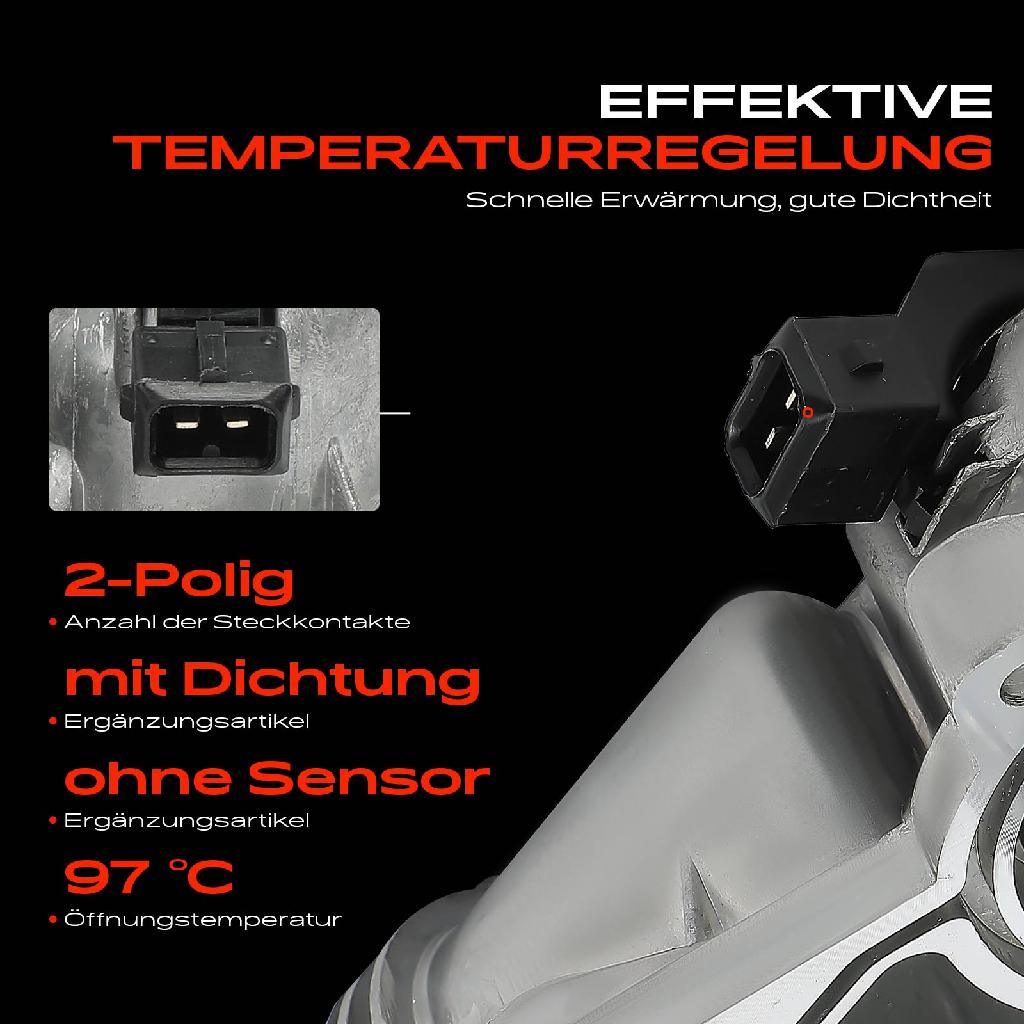 1x Thermostat Kühlmittel für BMW 3er E36 E46 320-330 5er E39 E60 520-530 7er