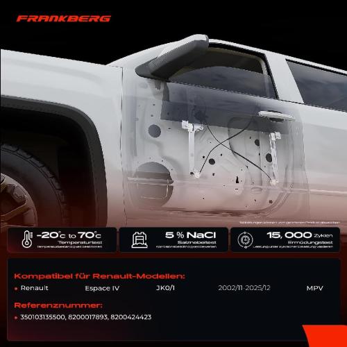 Frankberg 1x Fensterheber Vorne Links für Renault Espace IV JK0/1 ab 02 Bild Frankberg 1x Fensterheber Vorne Links für Renault Espace IV JK0/1 ab 02