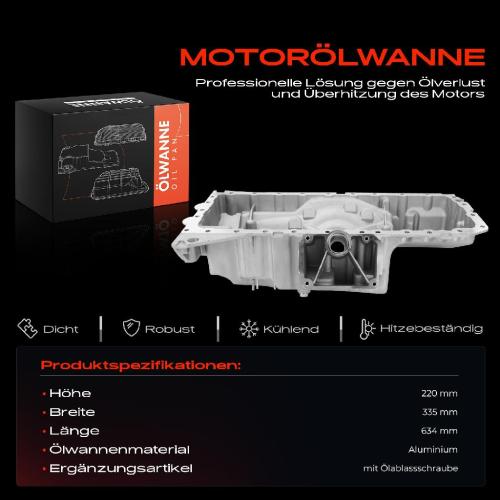 Frankberg 1x Ölwanne Motorölwanne für BMW X5 E70 X6 E71 E72 3.0L 2008-2014 Bild Frankberg 1x Ölwanne Motorölwanne für BMW X5 E70 X6 E71 E72 3.0L 2008-2014