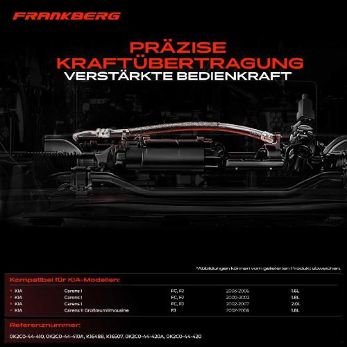 2x Seilzug Feststellbremse Hinterachse beidseitig für KIA Carens II FJ Carens I FC 2000-2007 Bild 2x Seilzug Feststellbremse Hinterachse beidseitig für KIA Carens II FJ Carens I FC 2000-2007