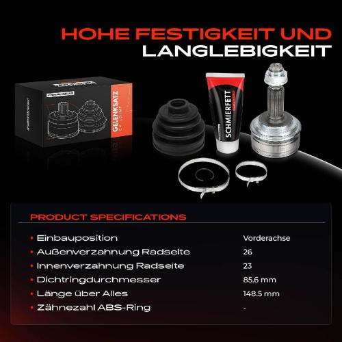 1x Antriebswelle Gelenksatz Vorderachse für Toyota Urban Cruiser P1 Yaris P9 Bj ab 2005 Bild 1x Antriebswelle Gelenksatz Vorderachse für Toyota Urban Cruiser P1 Yaris P9 Bj ab 2005