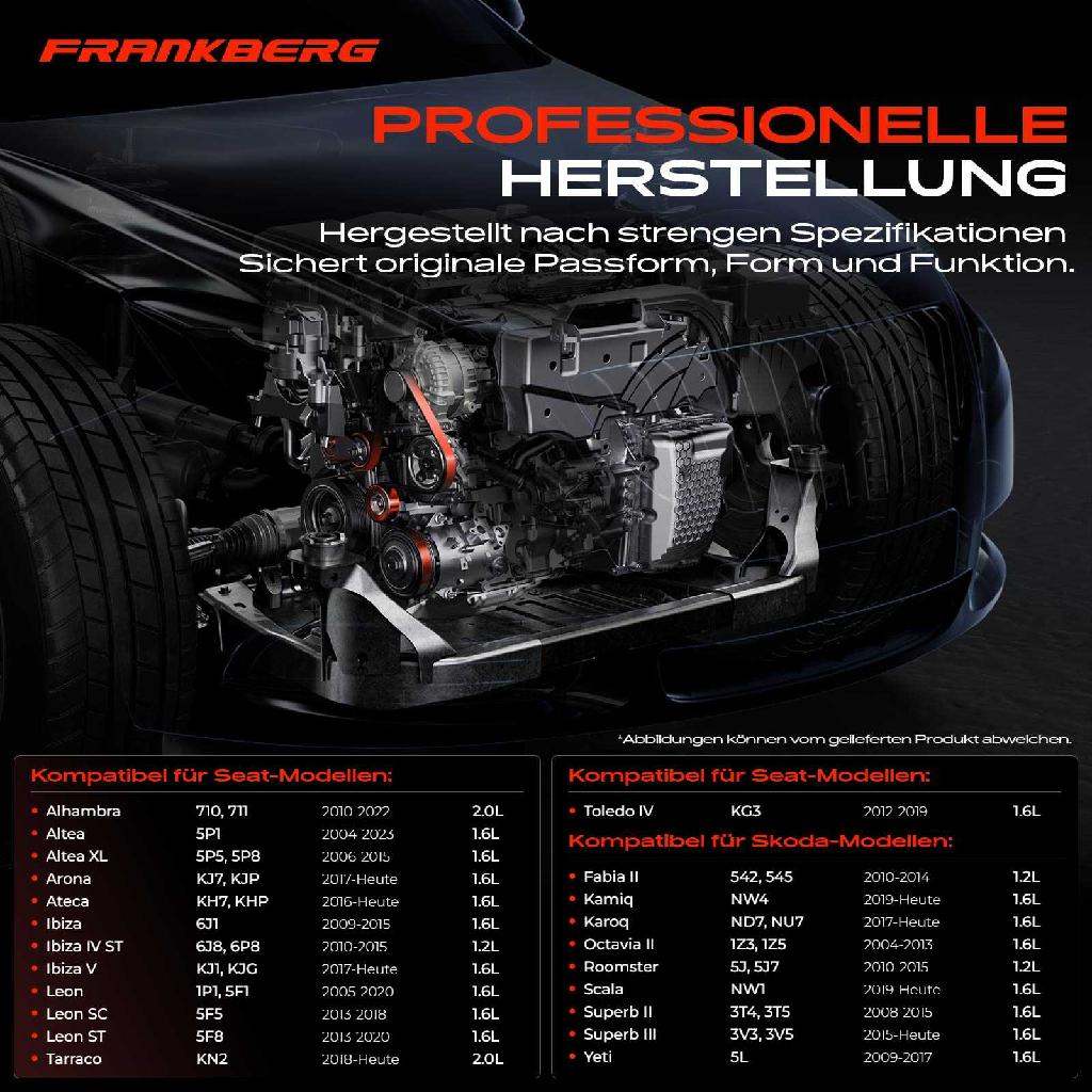 1x Umlenkrolle Führungsrolle für VW Golf Polo Audi A4 Skoda Octavia Seat
