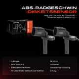 2x ABS Sensor Hinterachse beidseitig für Porsche Macan 95B 2.0L 2.9L 3.0L 3.6L Bj ab 2014
