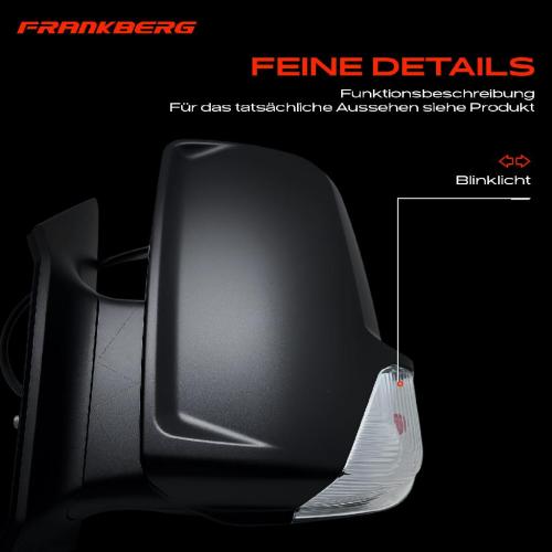 Frankberg 1x Außenspiegel Links für Mercedes Sprinter 3,5-T B906 VW Crafter 30-35 2E 2006-2018 Bild Frankberg 1x Außenspiegel Links für Mercedes Sprinter 3,5-T B906 VW Crafter 30-35 2E 2006-2018