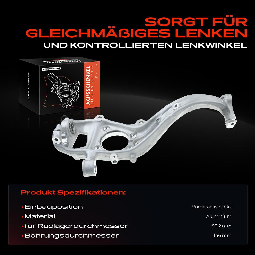 1x Achsschenkel Radaufhängung Vorderachse Links für Audi A4 Avant 8W A5 Sportback F5