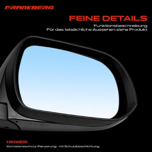 Frankberg 1x Außenspiegel Rechts für Toyota Hilux VII N1 N2 N3 2.5L 3.0L 2.4L 2.8L Bj ab 2012 Bild Frankberg 1x Außenspiegel Rechts für Toyota Hilux VII N1 N2 N3 2.5L 3.0L 2.4L 2.8L Bj ab 2012