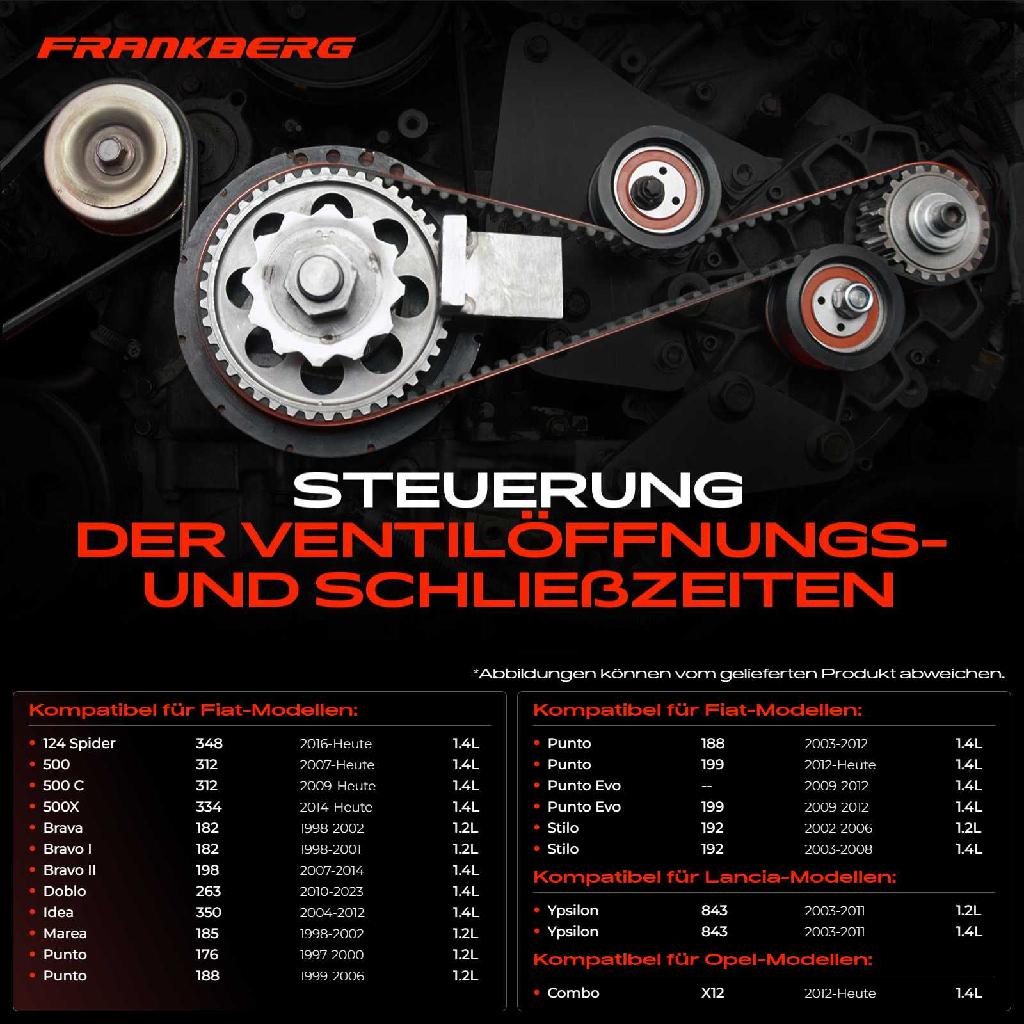 1x Zahnriemensatz Zahnriemen Wasserpumpe für Alfa Romeo Giulietta 940 Mito Fiat 500