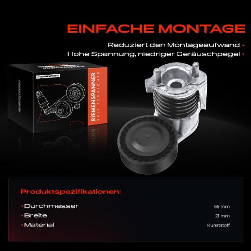 1x Spannrolle Riemenspanner für Ford Focus II Kuga I Volvo C30 C70 II S40 V40 V50 Bild 1x Spannrolle Riemenspanner für Ford Focus II Kuga I Volvo C30 C70 II S40 V40 V50