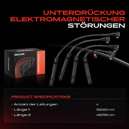 4x Zündleitungssatz Zündkabel für Renault Clio III BR0/1 Twingo II CN0 Wind E4M Bild 4x Zündleitungssatz Zündkabel für Renault Clio III BR0/1 Twingo II CN0 Wind E4M
