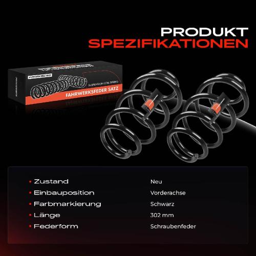 Frankberg 2x Fahrwerksfeder Vorderachse für Ford Mondeo III B5Y B4Y BWY 2002-2007 Bild Frankberg 2x Fahrwerksfeder Vorderachse für Ford Mondeo III B5Y B4Y BWY 2002-2007