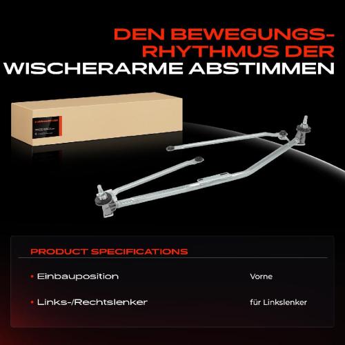 Frankberg 1x Wischergestänge Vorne für VW Crafter 30-35 Bus 30-50 Kasten Mercedes-Benz B906 906 Bild Frankberg 1x Wischergestänge Vorne für VW Crafter 30-35 Bus 30-50 Kasten Mercedes-Benz B906 906