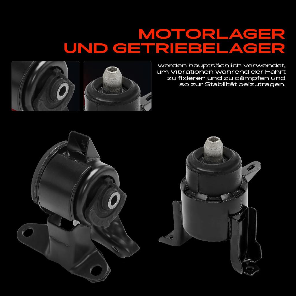 2x Motorlager Drehmomentstützlager Rechts für Mazda 6 Station Wagon GY GG 2.3L 2002-2008