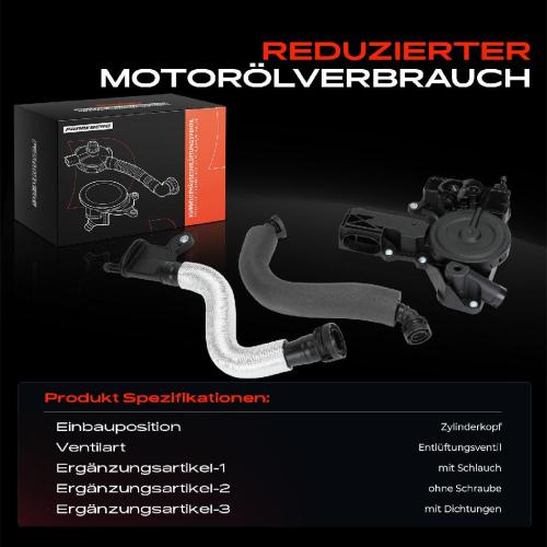 1x Reparatursatz Kurbelgehäuseentlüftung für VW Passat Scirocco Audi A3 Seat Skoda Superb II Bild 1x Reparatursatz Kurbelgehäuseentlüftung für VW Passat Scirocco Audi A3 Seat Skoda Superb II