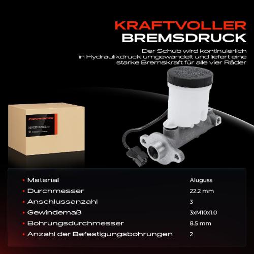 1x Hauptbremszylinder Bremszylinder für Mazda MX-5 I NA 1990-1998 1.6L 1.8L Bild 1x Hauptbremszylinder Bremszylinder für Mazda MX-5 I NA 1990-1998 1.6L 1.8L