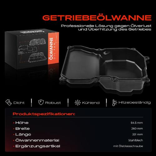 1x Ölwanne Getriebeölwanne für VW Golf VII Polo 6R Jetta IV Skoda Octavia III Fabia III Seat Leon Bild 1x Ölwanne Getriebeölwanne für VW Golf VII Polo 6R Jetta IV Skoda Octavia III Fabia III Seat Leon
