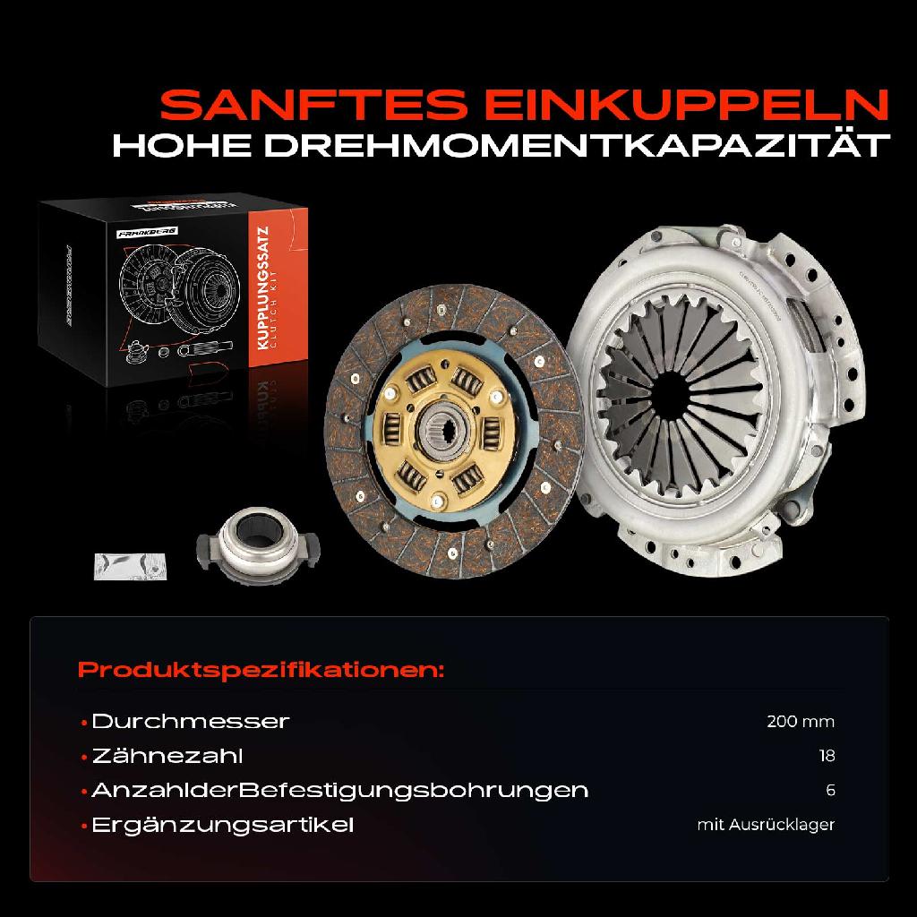 1x Kupplungssatz für Citroën Berlingo/Berlingo First MPV Kasten/MPV BX Break C15 Kombi Xantia Xsara ZX Peugeot