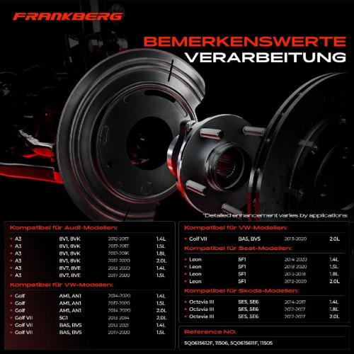 2x Ankerblech Bremsscheibe Hinterachse Beidseitig für VW Golf Audi A3 8V Seat Leon Skoda Octavia Bild 2x Ankerblech Bremsscheibe Hinterachse Beidseitig für VW Golf Audi A3 8V Seat Leon Skoda Octavia