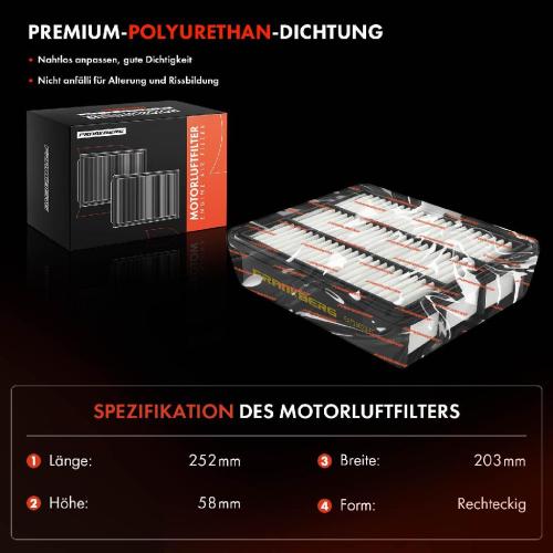 Frankberg 2x Luftfilter Filtereinsatz für Mazda 3 BM BN 6 Kasten/Kombi GJ GL CX-5 KF Bild Frankberg 2x Luftfilter Filtereinsatz für Mazda 3 BM BN 6 Kasten/Kombi GJ GL CX-5 KF