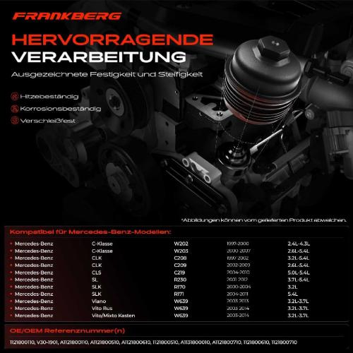 1x Ölfiltergehäuse Deckel für Mercedes-Benz W202 W210 W163 W220 W639 A209 Bild 1x Ölfiltergehäuse Deckel für Mercedes-Benz W202 W210 W163 W220 W639 A209