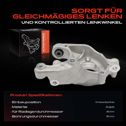 Frankberg 1x Achsschenkel Radaufhängung Hinterachse Links für VW Tiguan AD1 AX1 1.4L 2.0L Bj ab 2016 Bild Frankberg 1x Achsschenkel Radaufhängung Hinterachse Links für VW Tiguan AD1 AX1 1.4L 2.0L Bj ab 2016