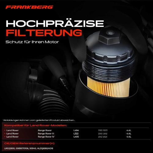 1x ÖlkühlerÖlfilter für Land Rover Range Rover Sport III IV LM L405 L494 4.4L Bild 1x ÖlkühlerÖlfilter für Land Rover Range Rover Sport III IV LM L405 L494 4.4L