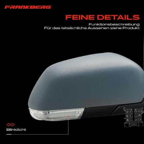Frankberg 1x Außenspiegel Rechts für VW Polo 9A 9N 9A2 9A4 9A6 9N2 2005-2012 Bild Frankberg 1x Außenspiegel Rechts für VW Polo 9A 9N 9A2 9A4 9A6 9N2 2005-2012