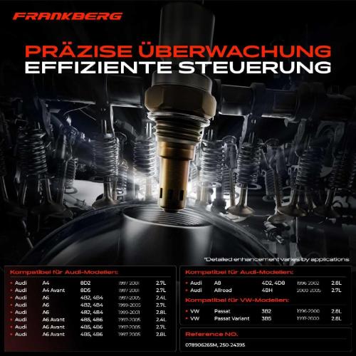 Frankberg 1x Lambdasonde Regelsonde Vor Katalysator für VW Passat Variant Audi A4 Avant 8D2 B5 A6 Avant A8 Skoda Bild Frankberg 1x Lambdasonde Regelsonde Vor Katalysator für VW Passat Variant Audi A4 Avant 8D2 B5 A6 Avant A8 Skoda