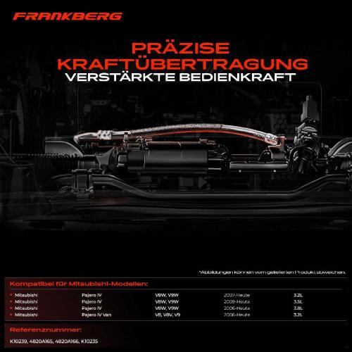 2x Seilzug Feststellbremse Hinterachse beidseitig für Mitsubishi Pajero 4 Van V8W V9W V8V Bild 2x Seilzug Feststellbremse Hinterachse beidseitig für Mitsubishi Pajero 4 Van V8W V9W V8V