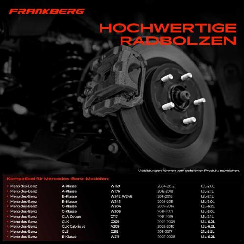 5x Radschraube für Mercedes-Benz W204 W211 W212 W221 R172 A207 C216 Bild 5x Radschraube für Mercedes-Benz W204 W211 W212 W221 R172 A207 C216