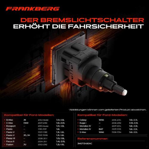 1x Bremslichtschalter für Ford B-Max C-Max Focus Transit Jaguar X-Type Bild 1x Bremslichtschalter für Ford B-Max C-Max Focus Transit Jaguar X-Type