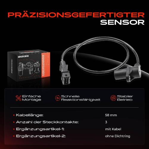 1x Kurbelwellensensor Impulsgeber für Alfa Romeo 33 145 155 Iveco Lancia 1977-2007 Bild 1x Kurbelwellensensor Impulsgeber für Alfa Romeo 33 145 155 Iveco Lancia 1977-2007