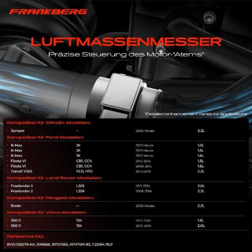 1x Luftmassenmesser für Citroën Jumper Ford B-Max Ecosport Fiesta VI Van Galaxy Mondeo IV FORD USA Volvo Bild 1x Luftmassenmesser für Citroën Jumper Ford B-Max Ecosport Fiesta VI Van Galaxy Mondeo IV FORD USA Volvo