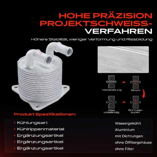 Frankberg 1x Ölkühler Motoröl für Volvo S60 S80 S90 V40 V60 V70 V90 XC40 XC60 XC70 XC90 2.0L Bild Frankberg 1x Ölkühler Motoröl für Volvo S60 S80 S90 V40 V60 V70 V90 XC40 XC60 XC70 XC90 2.0L