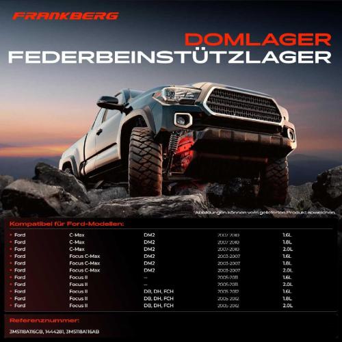 1x Domlager Federbeinstütz lager für Ford C-Max Focus II Mazda 3 Volvo S40 II Bild 1x Domlager Federbeinstütz lager für Ford C-Max Focus II Mazda 3 Volvo S40 II