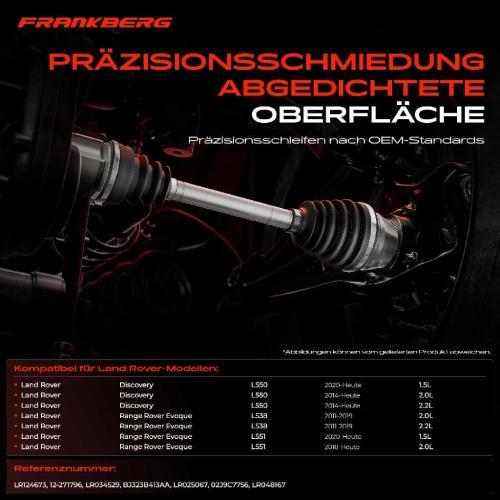 1x Antriebswelle Gelenksatz Vorderachse für Land Rover Discovery Sport L550 2.0L Bild 1x Antriebswelle Gelenksatz Vorderachse für Land Rover Discovery Sport L550 2.0L
